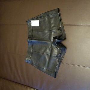 Brand New Faux Leather Shorts